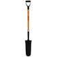 Ashman Drain Spade - 48 Inches Long Handle Spade with D Handle Grip - Fiber Glass Handle with a Thick Metal 16 Inch Blade - Multipurpose Shovel.
