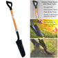 Ashman Drain Spade with Sharp Teeth - 48 Inches Long Handle Spade with D Handle Grip - Fiber Glass Handle with 16 Inch Metal Blade, Multipurpose Spade