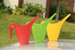 Ashman Set of 12 Watering Can, Indoor and Outdoor Use, Assorted Colors which Include Red, Green, Yellow, 2 Liter Capacity, 12 Pack