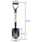 Ashman Round Shovel (Medium) – (2 Pack) – 27 Inches in Length, Durable Handle, Round Shovel with Comfortable Grip with a Sturdy Blade, Multipurpose Premium Round Point Blade Shovel.