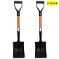 Ashman Square Shovel (Medium) - (2 Pack), 27 Inches in Length with D-Cup Handle Square Shovel, Sturdy Build and Easy to use, Material with Firm and Comfortable Durable Handle, Built to Last.