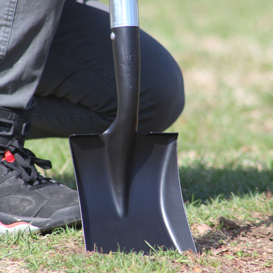 Ashman Square Shovel (Medium) - (1 Pack), 27 Inches in Length with D-Cup Handle Square Shovel, Sturdy Build and Easy to use, Material with Firm and Comfortable Durable Handle, Built to Last.