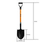 Ashman Round Shovel (Large) – (1 Pack) – The Round Shovel has a D Handle Grip with 41 Inches Long shaft – Heavy duty Blade with a shaft made of Fiber Glass.