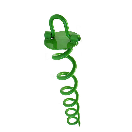 Ashman 16 Inch Spiral Ground Anchor Green Color - 500 count
