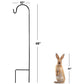 Ashman Black Shepherd Hook 48 Inch (4 Pack), 10MM Thick, Super Strong, Rust Resistant Steel Hook, Used at Weddings, Hanging Plant Baskets, and More
