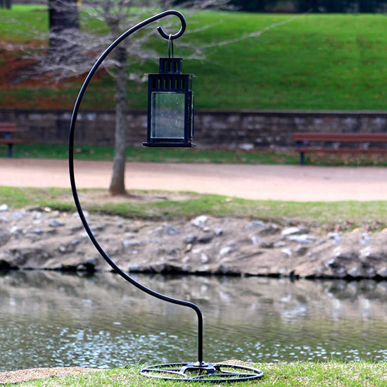 Ashman Shepherd Hook Stand, Bird Cage Stand, Outdoor and Indoor Flower Basket, Patio Plant and Bird Feed Station Stand