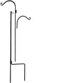 Ashman Black Shepherd Hook 65 Inch, 1/2 Inch Diameter, Super Strong, Rust Resistant Steel Hook