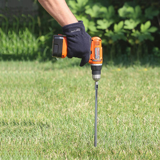 Ashman 18 Inch Galvanized Ground Anchor Bolt (4 Pack)